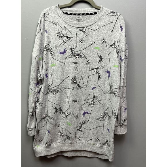 Nightmare before Christmas Disney Tim Burton Large graphic‎ sweatshirt - Picture 1 of 8